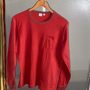 Red LS Tee